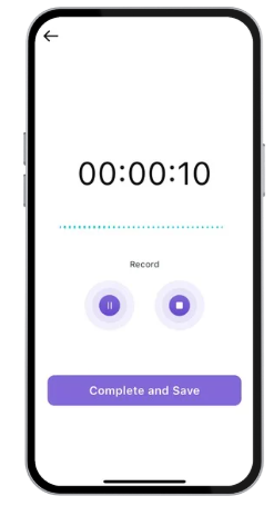 NeuroLocker lecture recording screen with recording controls.