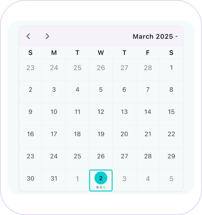 Calendar Screenshot