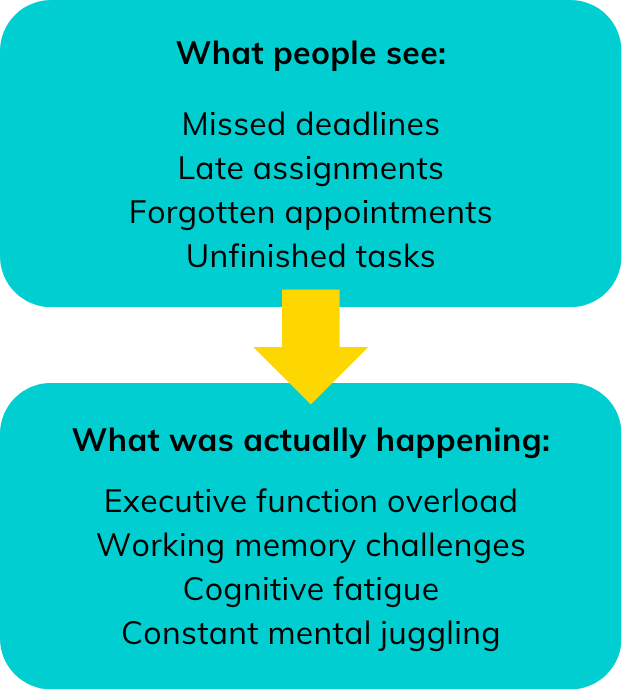 What people see vs what was actually happening